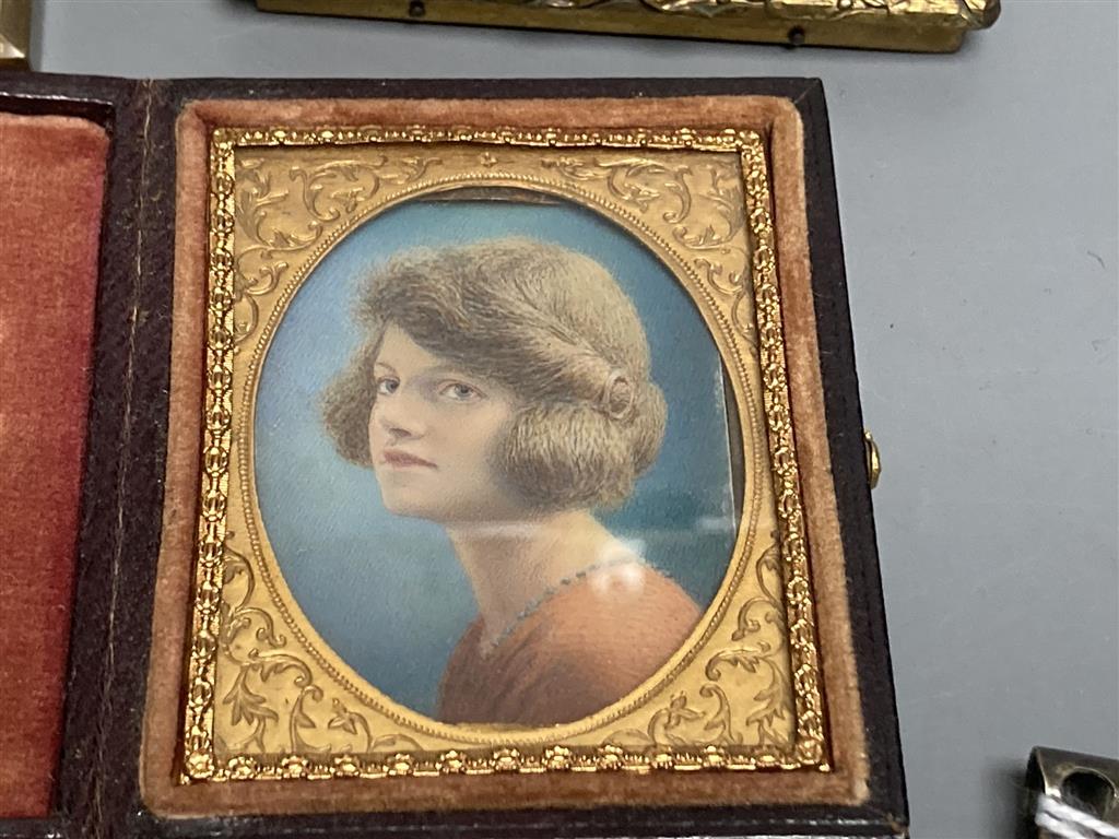 Phyllis Cooper (1895-1988), a collection of miniature portraits, circa 1920, 7.5 x 6.5cm and smaller